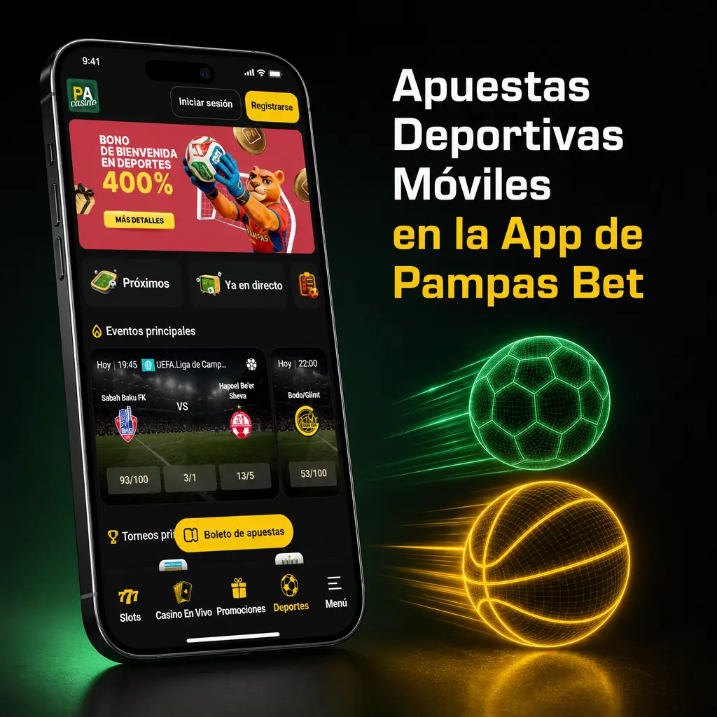 Apuestas deportivas en vivo desde la app de Pampas Bet, con cuotas actualizadas para fútbol, tenis, básquet y más disciplinas.