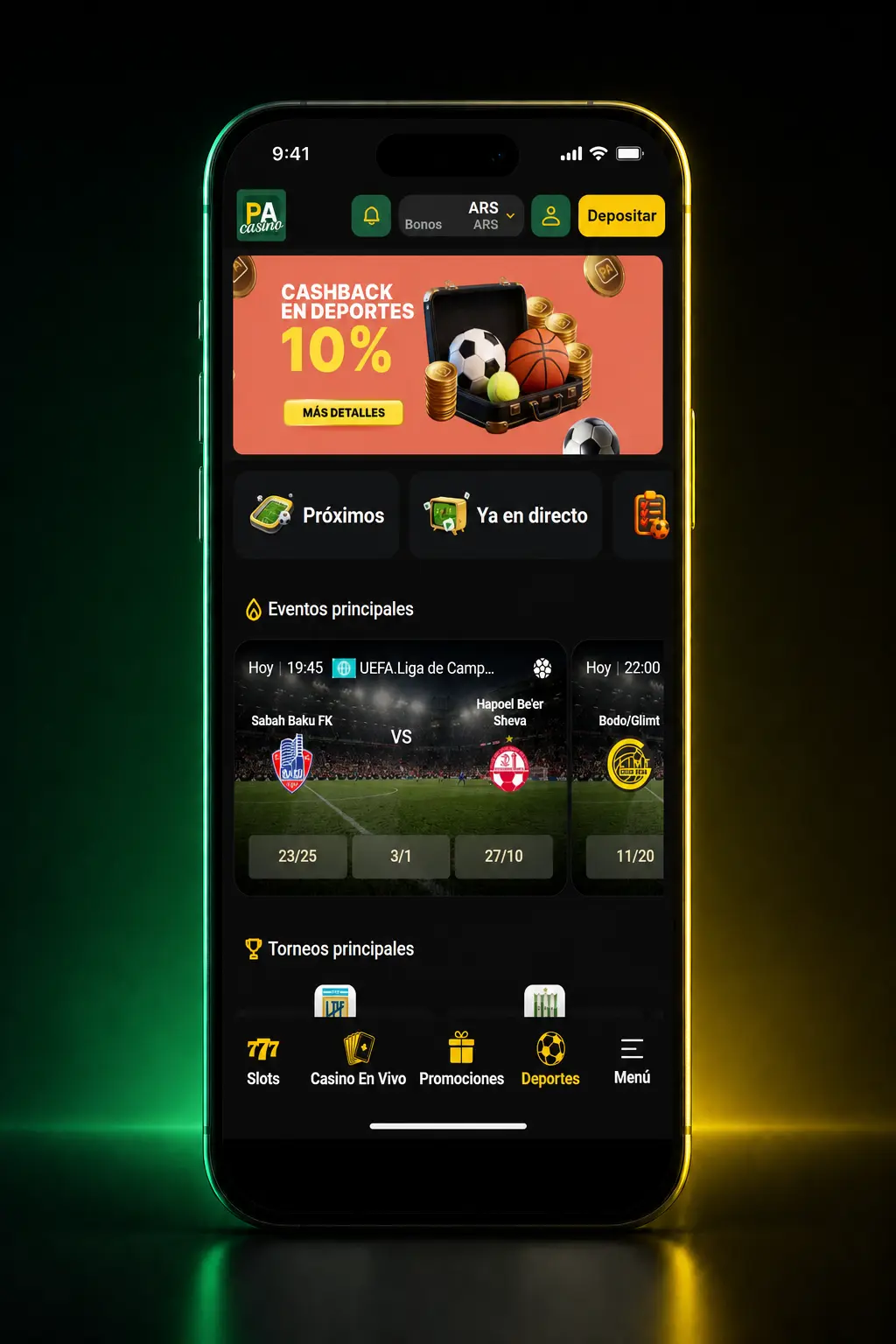 Pasos para realizar una apuesta deportiva en Pampas bet desde el boleto virtual en la sección Deportes.