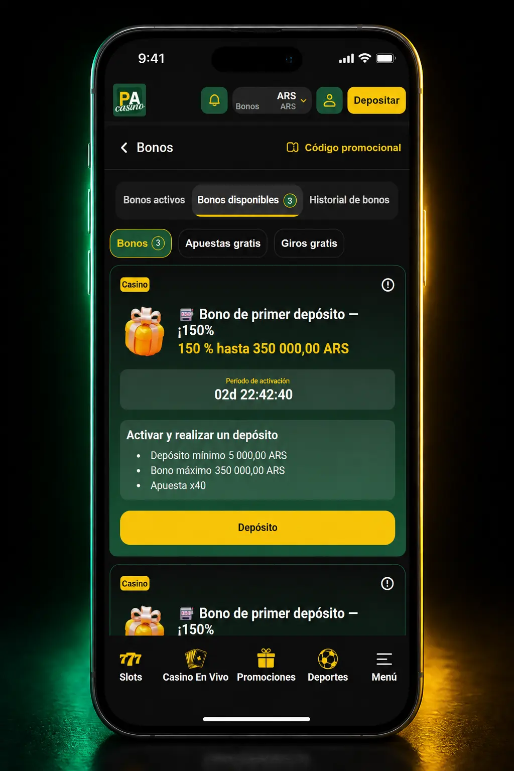 Guía paso a paso para activar bonos de Pampas Bet en Argentina: registro, depósito y código promocional